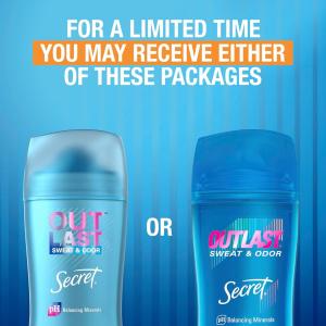 Procter & Gamble USA Secret Deo Gel Outlast Comp Clean 2.7