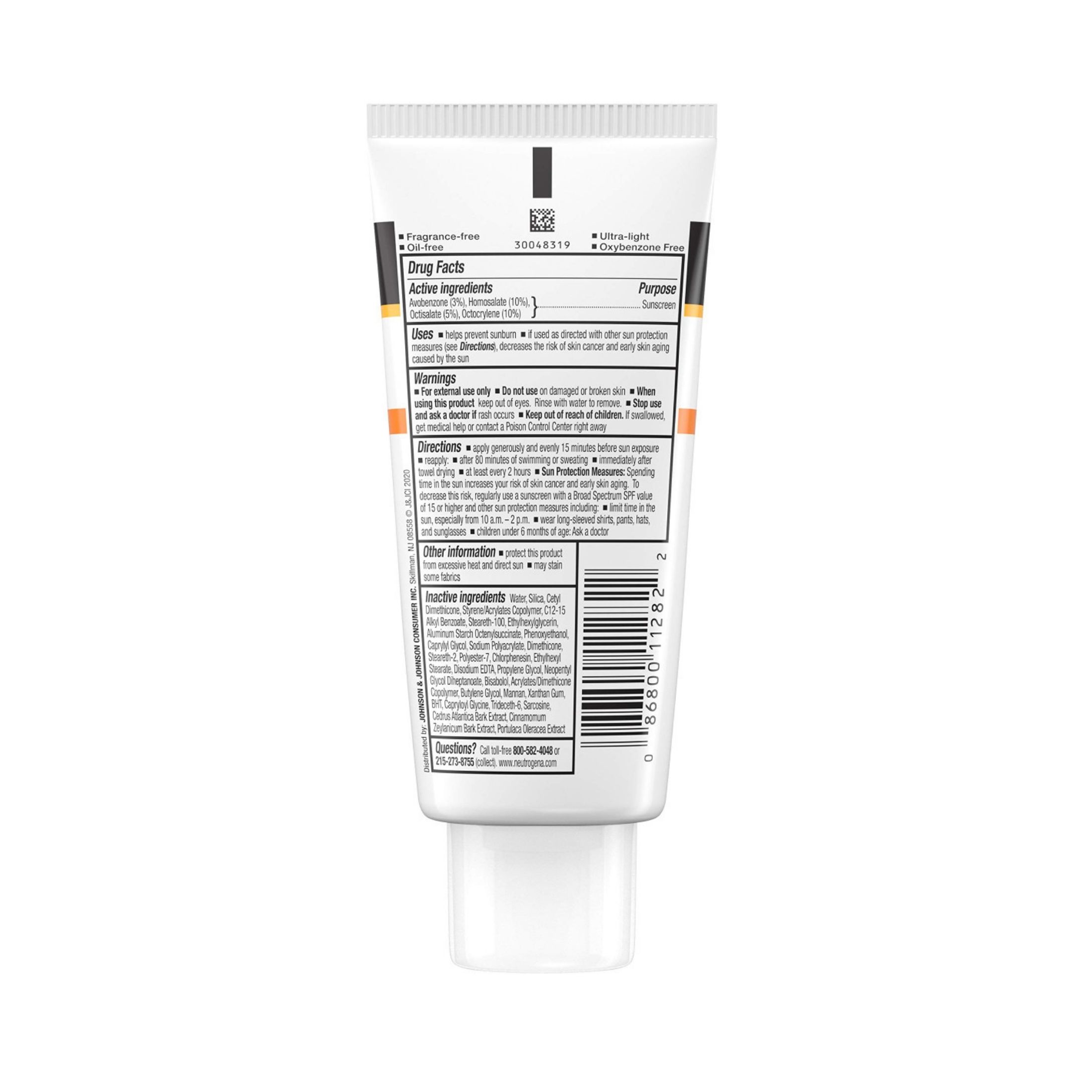 Neutrogena Clear Face Liquid Lotion Sunscreen For Acne-Prone Skin, Broad Spectrum SPF 50 UVA/UVB Protection, Oil-, Fragrance- & Oxybenzone-Free Facial Sunscreen, Non-Comedogenic, 3 Fl. Oz