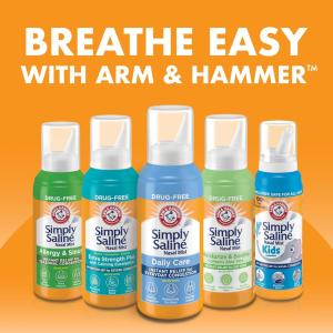 Arm & Hammer Simply Saline Nasal Care Daily Relief Mist Spray 4.5oz