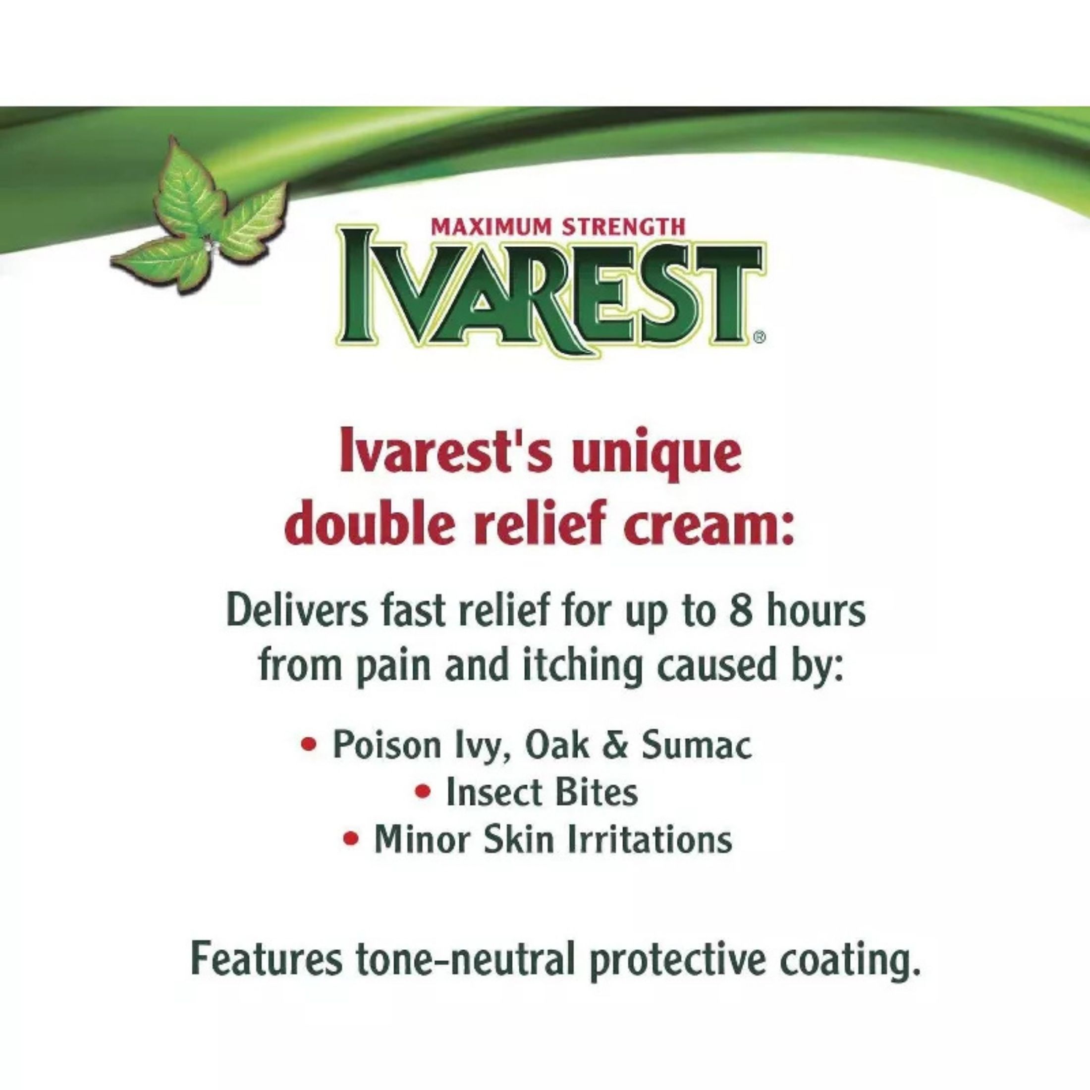 Ivarest Poison Ivy Itch Relief Cream Maximum Strength 2 Oz