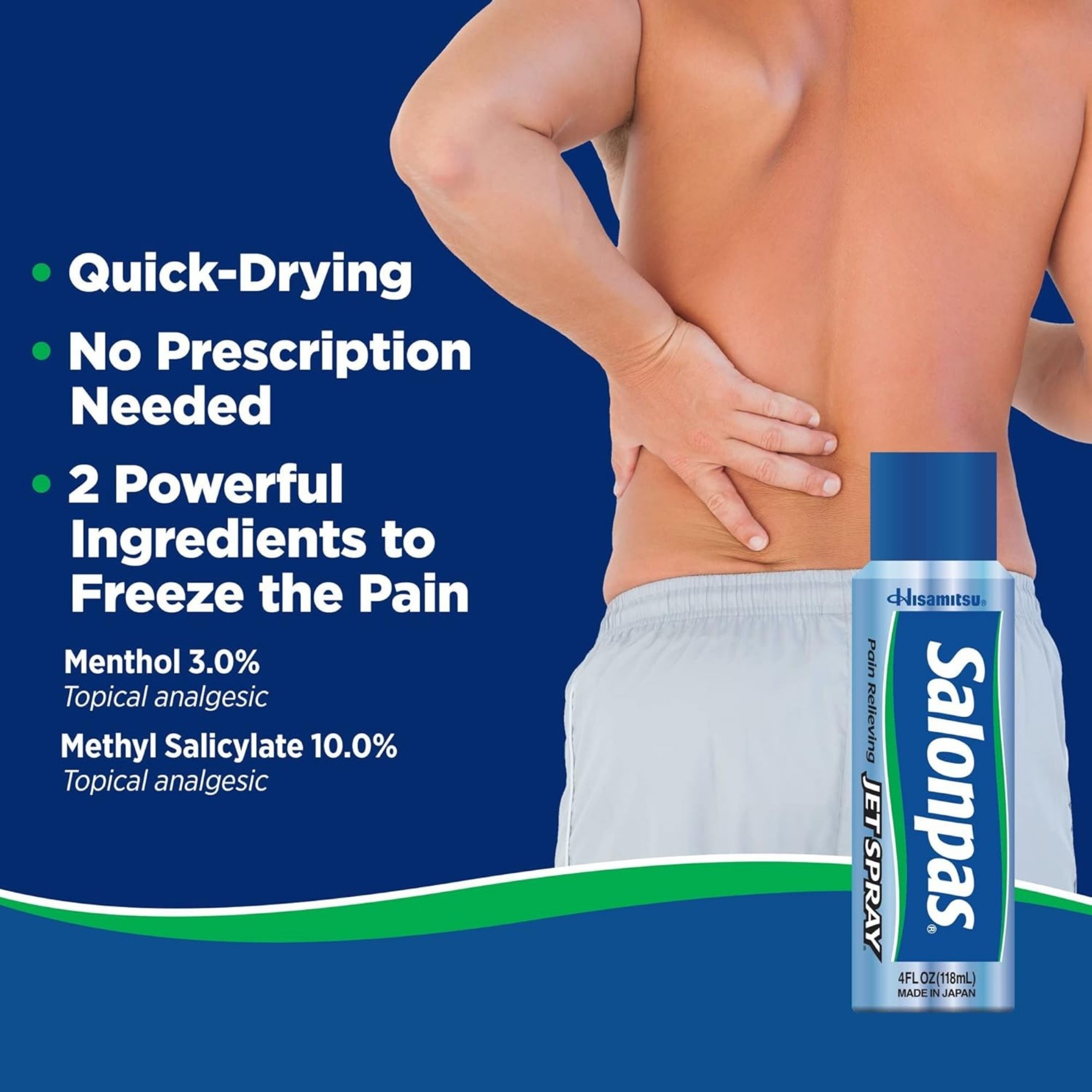 Salonpas Pain Relief Jet Spray, 4 Oz