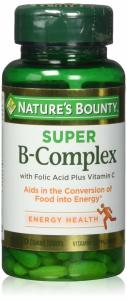 Nature's Bounty Super B Complex With Folic Acid Plus Vitamin C Tablets