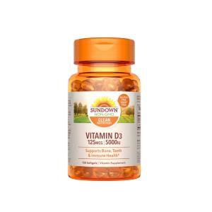 Sundown Naturals Vitamin D3, 125 Mcg, Softgels