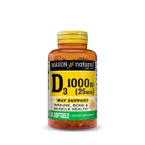 Mason Natural Vitamin D, 1000 IU, Softgels