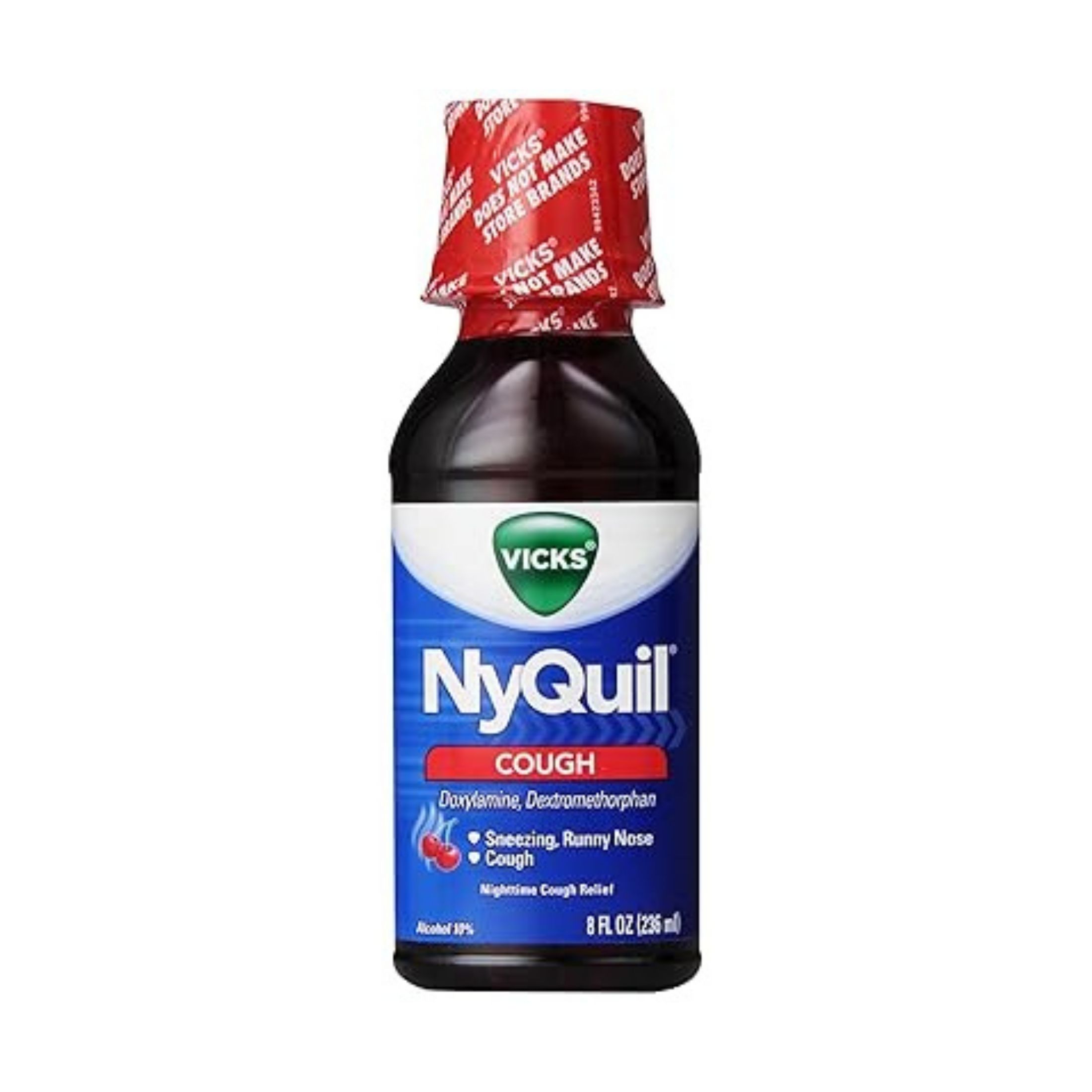 Vicks NyQuil Cough Nighttime Relief Cherry Flavor Liquid 8 Fl Oz