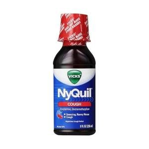 Vicks NyQuil Cough Nighttime Relief Cherry Flavor Liquid 8 Fl Oz