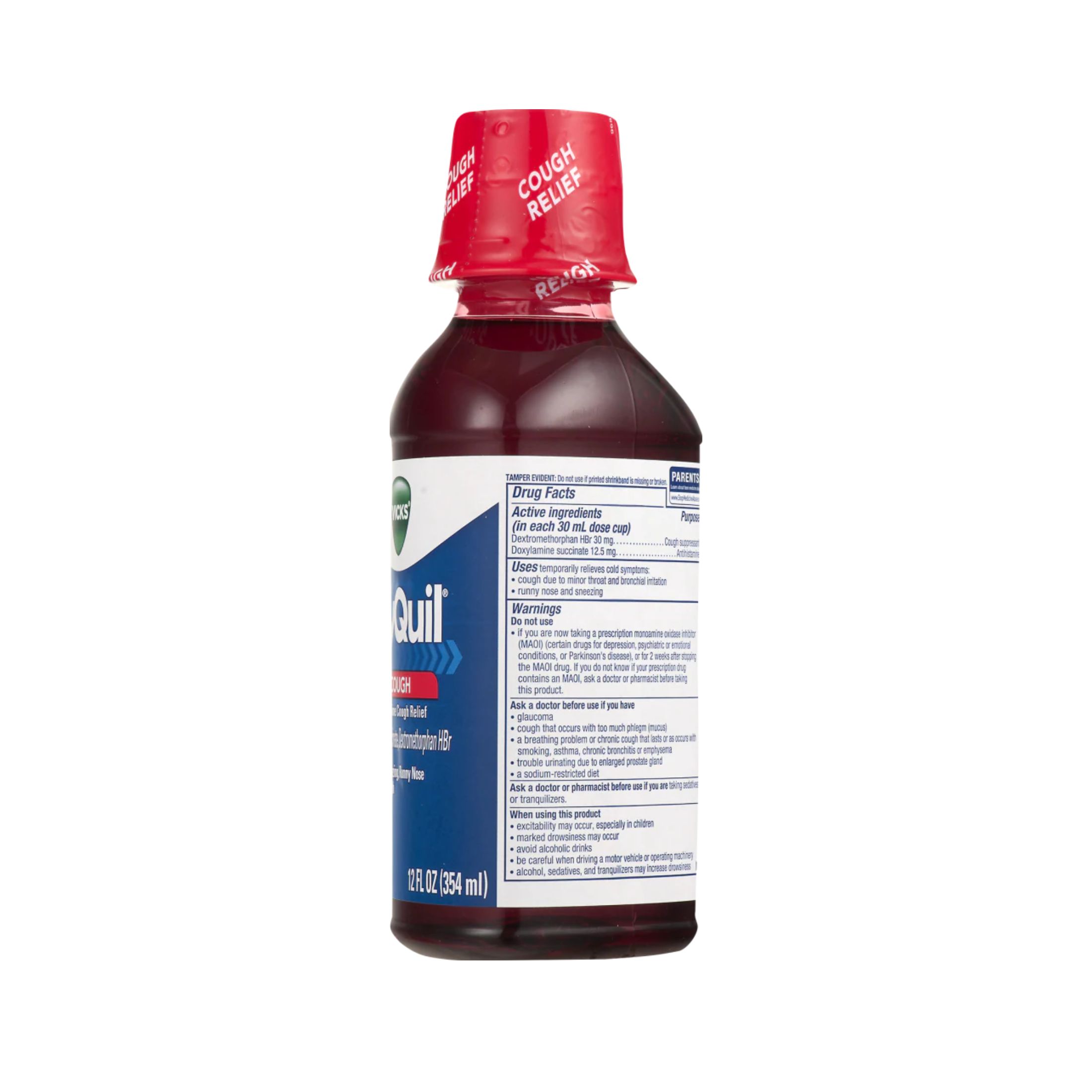 Vicks Nyquil Cough Suppressant, Soothing Cherry