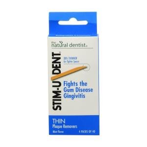 Natural Dentist Stim-U-Dent Thin Plaque Removers Mint Flavor