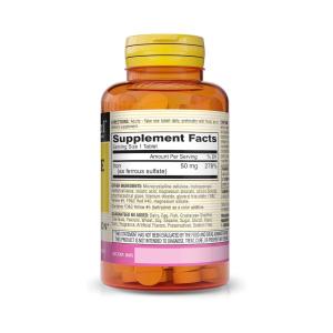 Mason Natural High Potency Slow Release Iron 50 Mg 60 Tablets