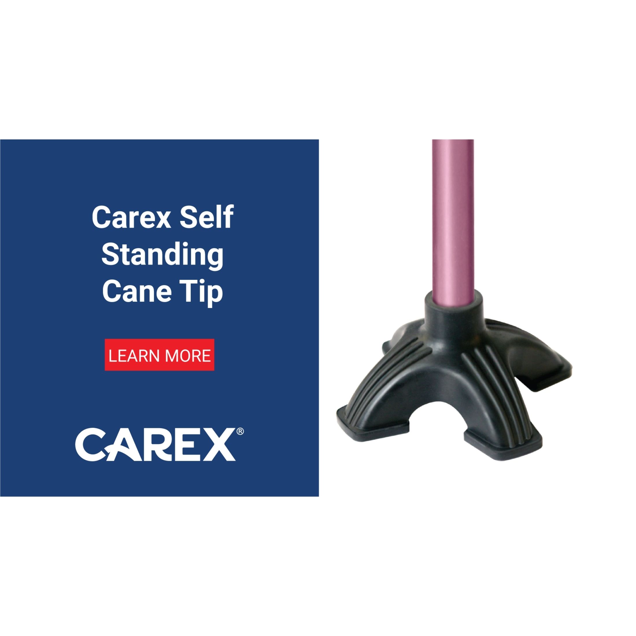 Carex Self Standing Cane Tip