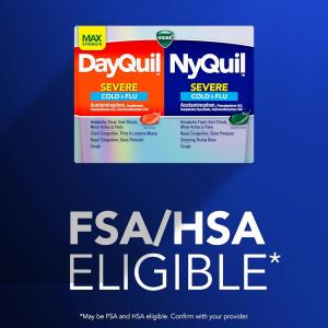 Vicks Dayquil Nyquil Cold, Flu And Congestion Medicine, LiquiCaps