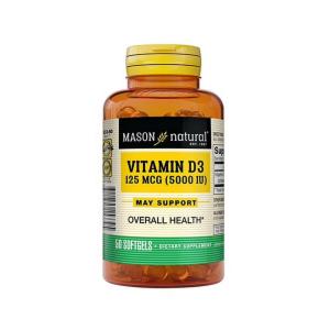 Mason Natural Advanced Vitamin D 5000 IU, 50 Softgels