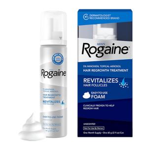 Rogaine Men's Extra Strength 5% Minoxidil Topical Foam Hair Regrowth Treatment 1 Month Supply