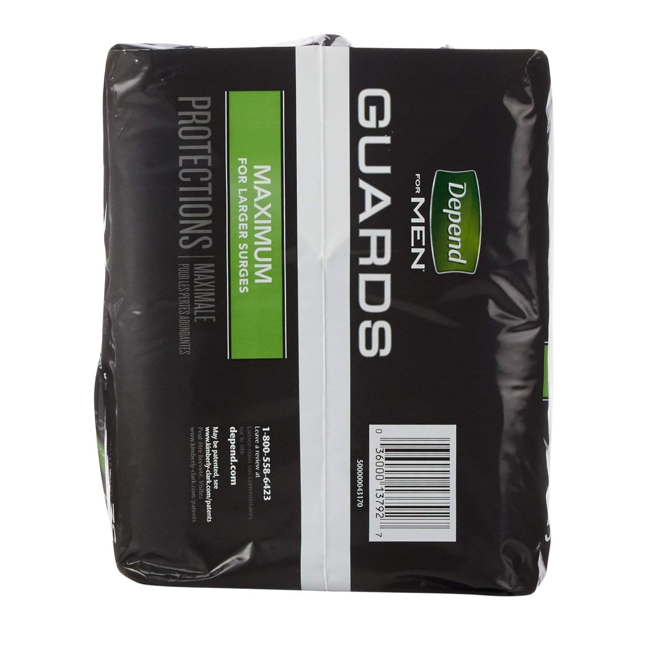 Depend Guards For Men Maximum Absorbency Incontinence Pads