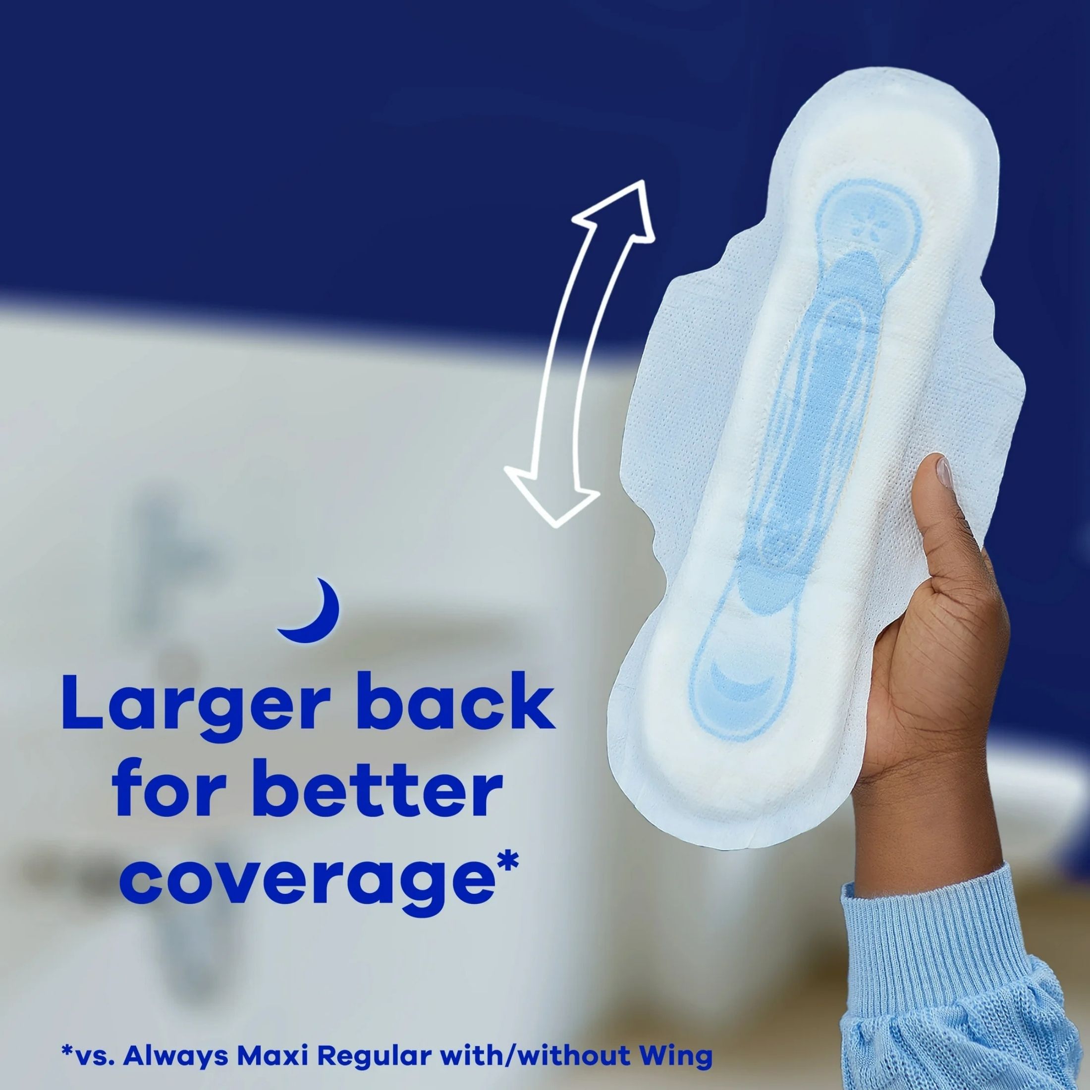 Always Maxi Extra Heavy Overnight Pads With Wings, Size 5