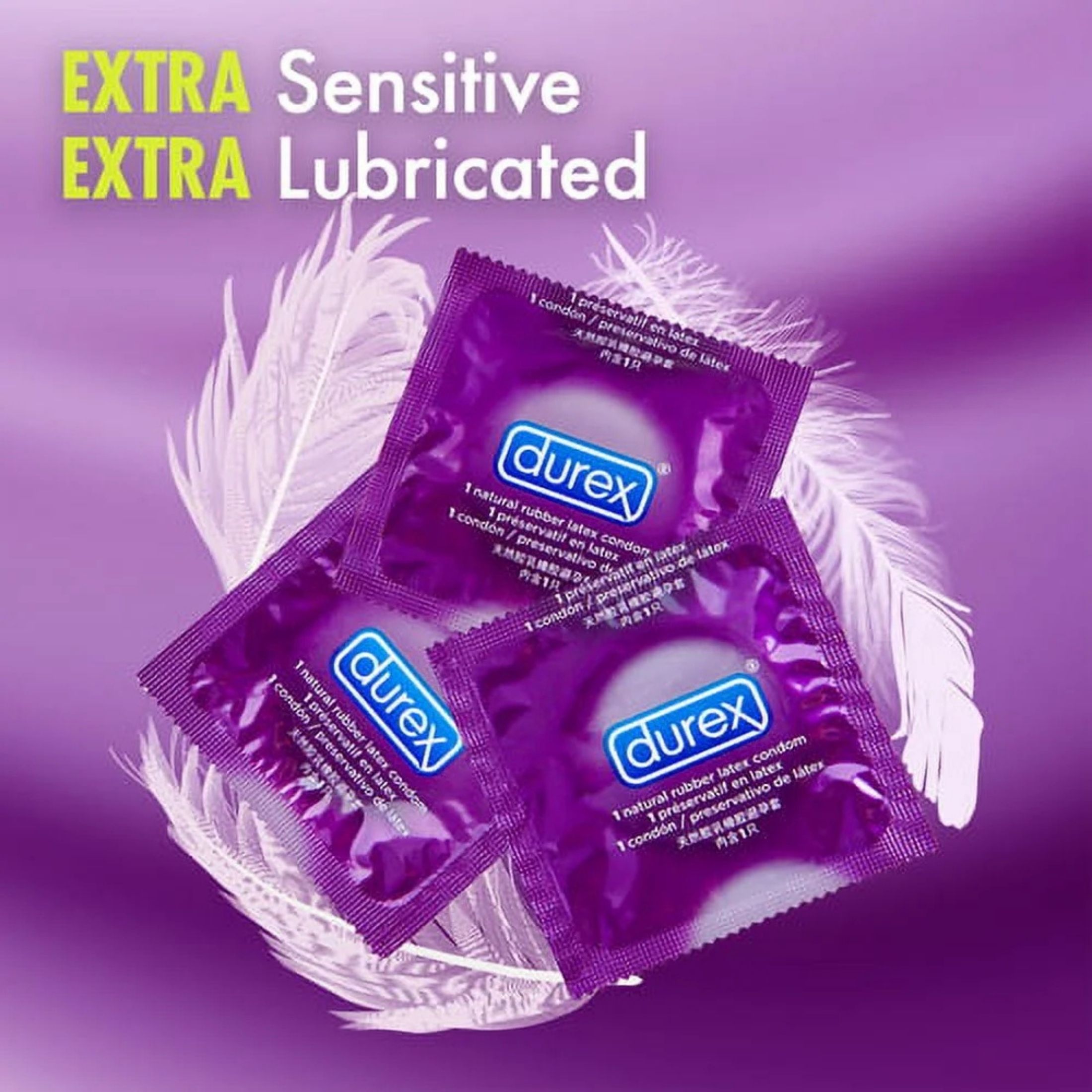Durex Extra Sensitive Ultra Thin Premium Lubricated Latex Condoms