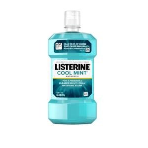 Listerine Cool Mint Antiseptic Mouthwash For Bad Breath - Mint, 8.5 Fl Oz