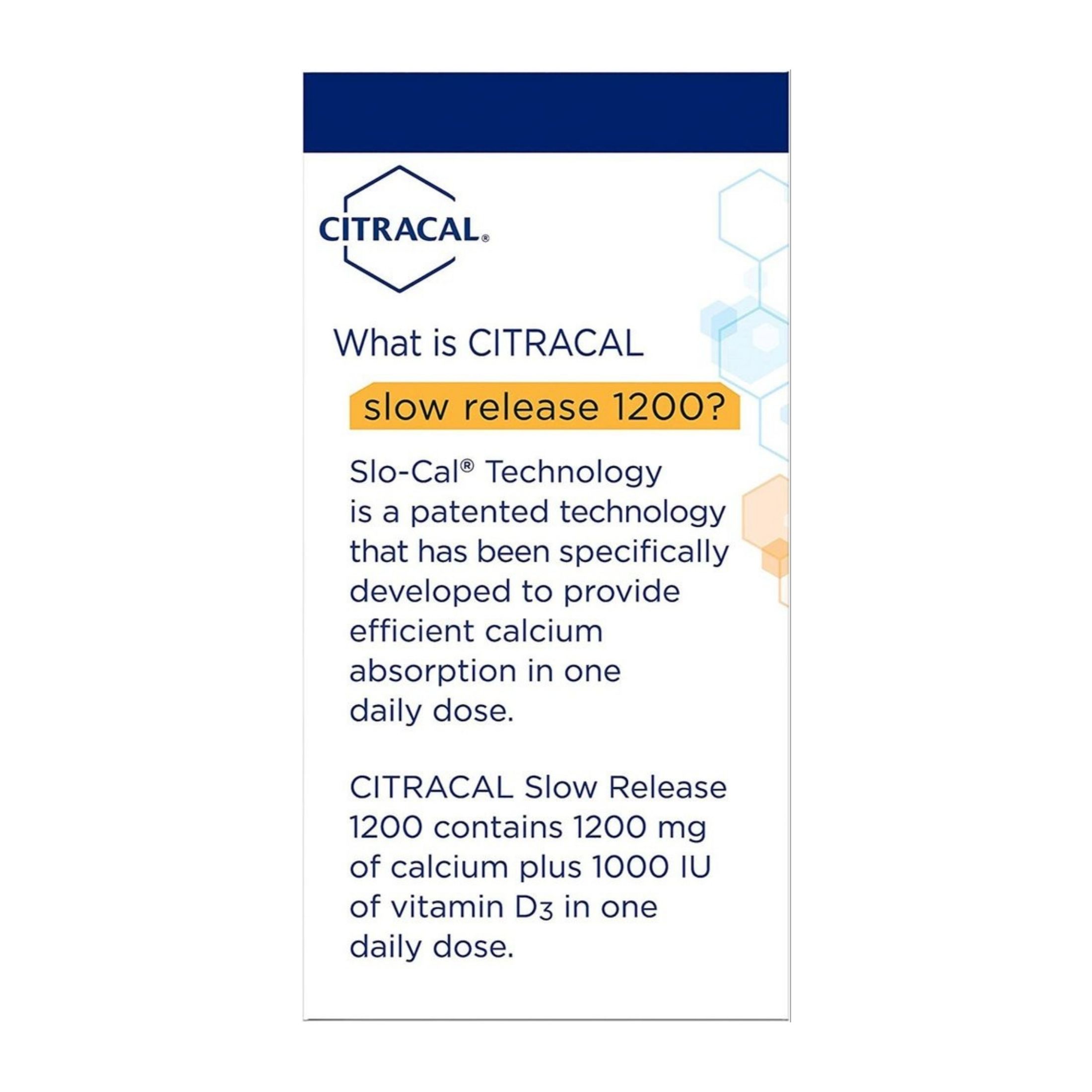 Citracal Calcium Supplement, Slow Release 1200 + D3, 80 Coated Tablets