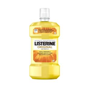 Listerine Original Antiseptic Mouthwash For Bad Breath & Plaque Oral Care 1 L