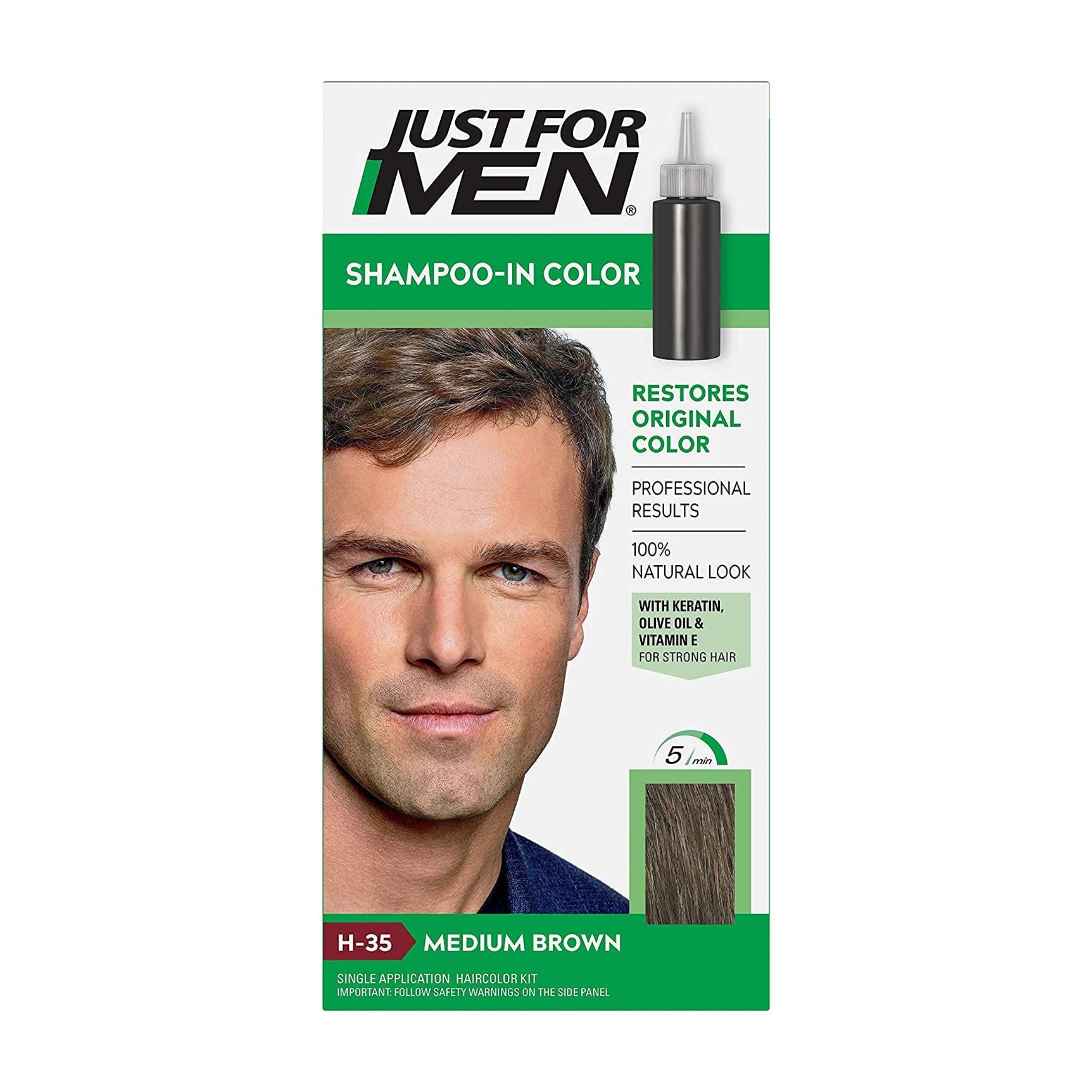 Just For Men Original Formula Hair Color Kit, Medium Brown H-35