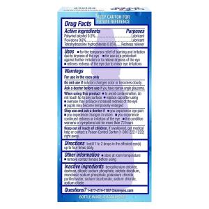 Clear Eyes Lubricant/Redness Reliever Eye Drops - Triple Action Relief, 0.5 Fl Oz