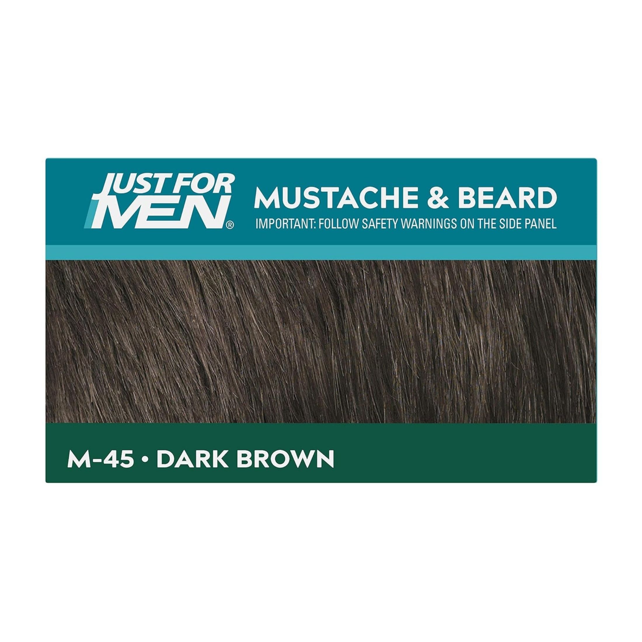 Just For Men Mustache & Beard Brush-In Color Gel M-45 Dark Brown 1 Kit