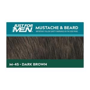Just For Men Mustache & Beard Brush-In Color Gel M-45 Dark Brown 1 Kit