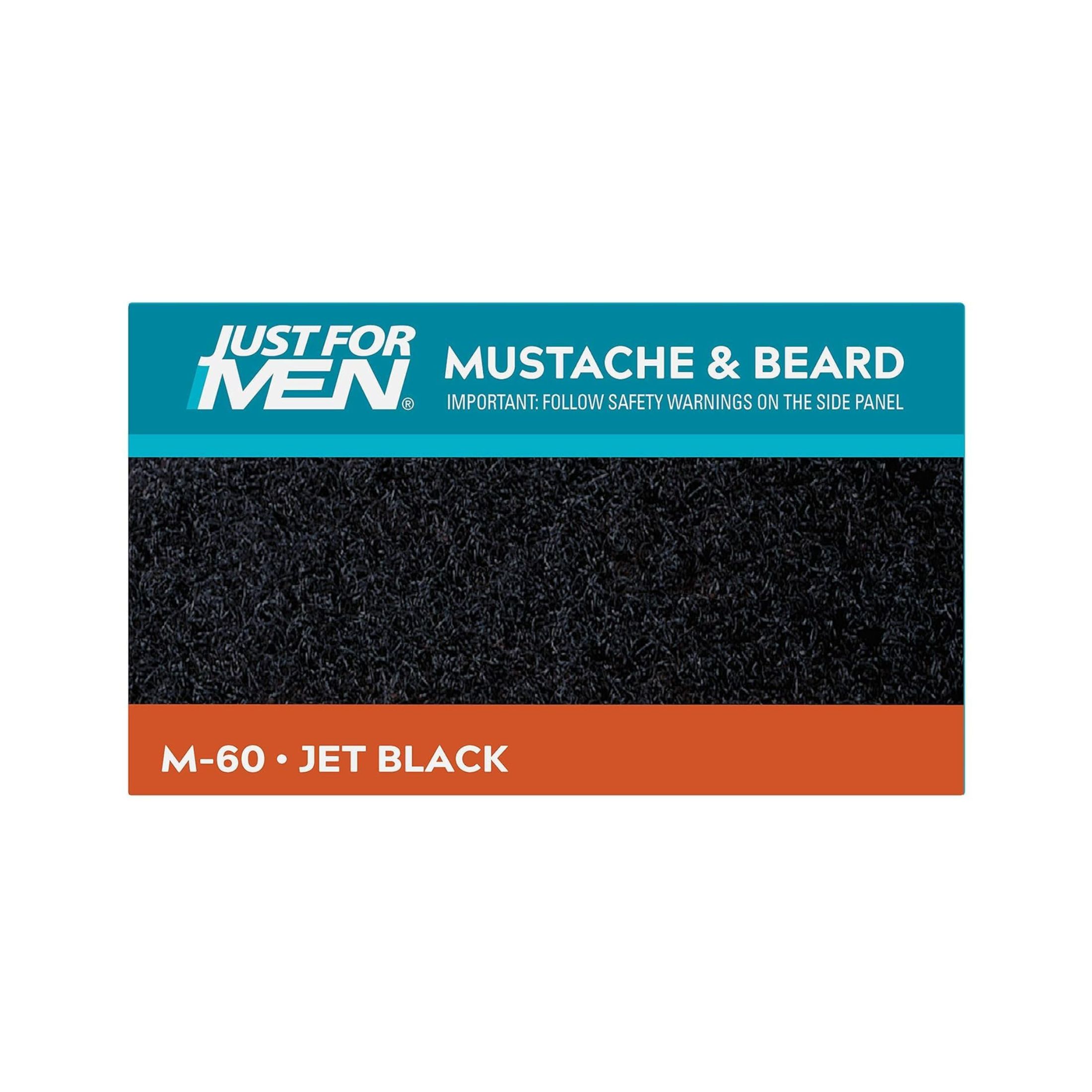 Just For Men Mustache & Beard Brush-in Hair Color Gel Kit M-60 Jet Black