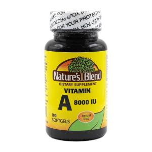 Nature's Blend S Vitamin A Softgels 8000 IU