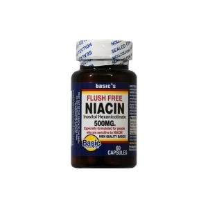 Basic Vitamins Niacin Flush Free Capsules 500 Mg