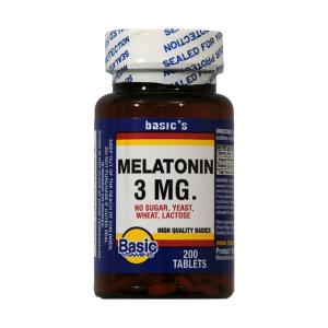 Basic Vitamins Melatonin 3 Mg Tabs
