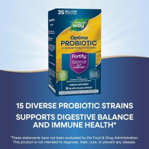 Nature's Way Fortify Optima 35 Billion Daily Probiotic Capsules