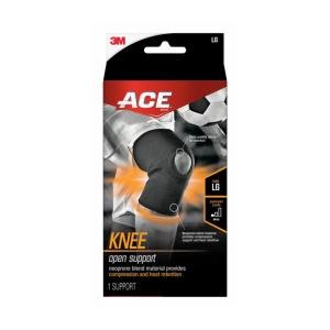 Ace Neoprene Open Knee Support Large Black