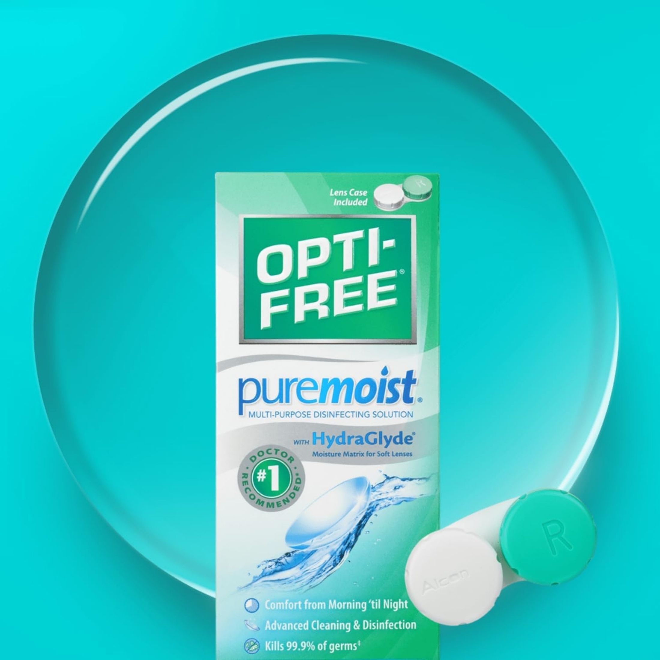 Opti-Free Pure Moist With Hydra Glyde Multi Purpose Disinfection Solution 10 Fl Oz