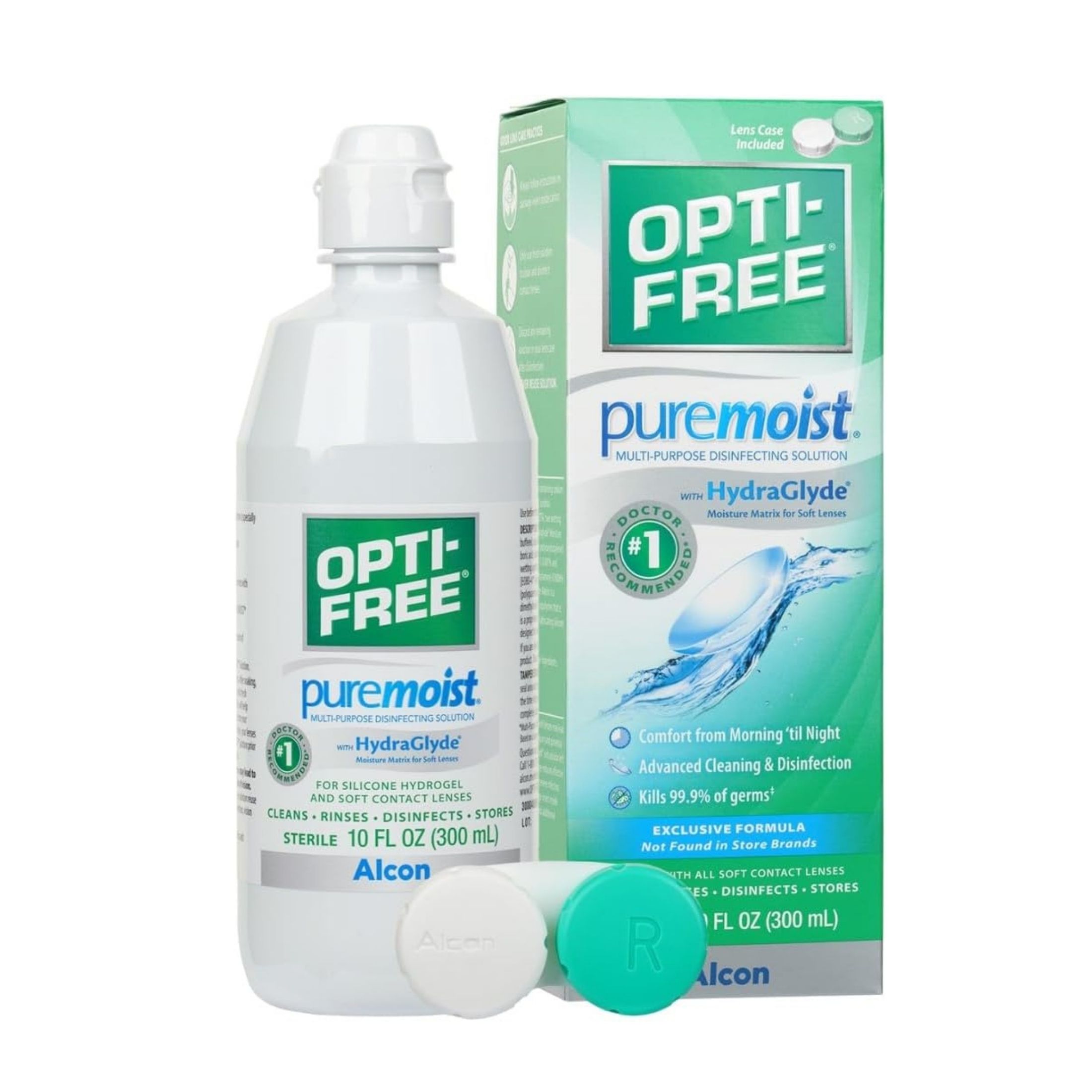 Opti-Free Pure Moist With Hydra Glyde Multi Purpose Disinfection Solution 10 Fl Oz