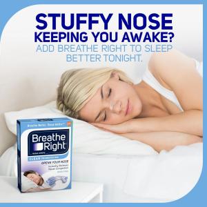 Breathe Right Nasal Strips, For Sensitive Skin, Sm/Med, Clear