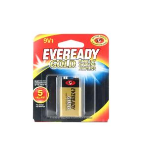 Energizer Eveready Gold 9 Volt Alkaline Battery 1 Pack A522BP