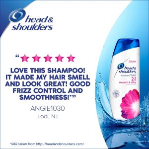 Head & Shoulders Smooth Silky 2 In 1 Dandruff Shampoo Conditioner 13.5 Fl. Oz. Bottle