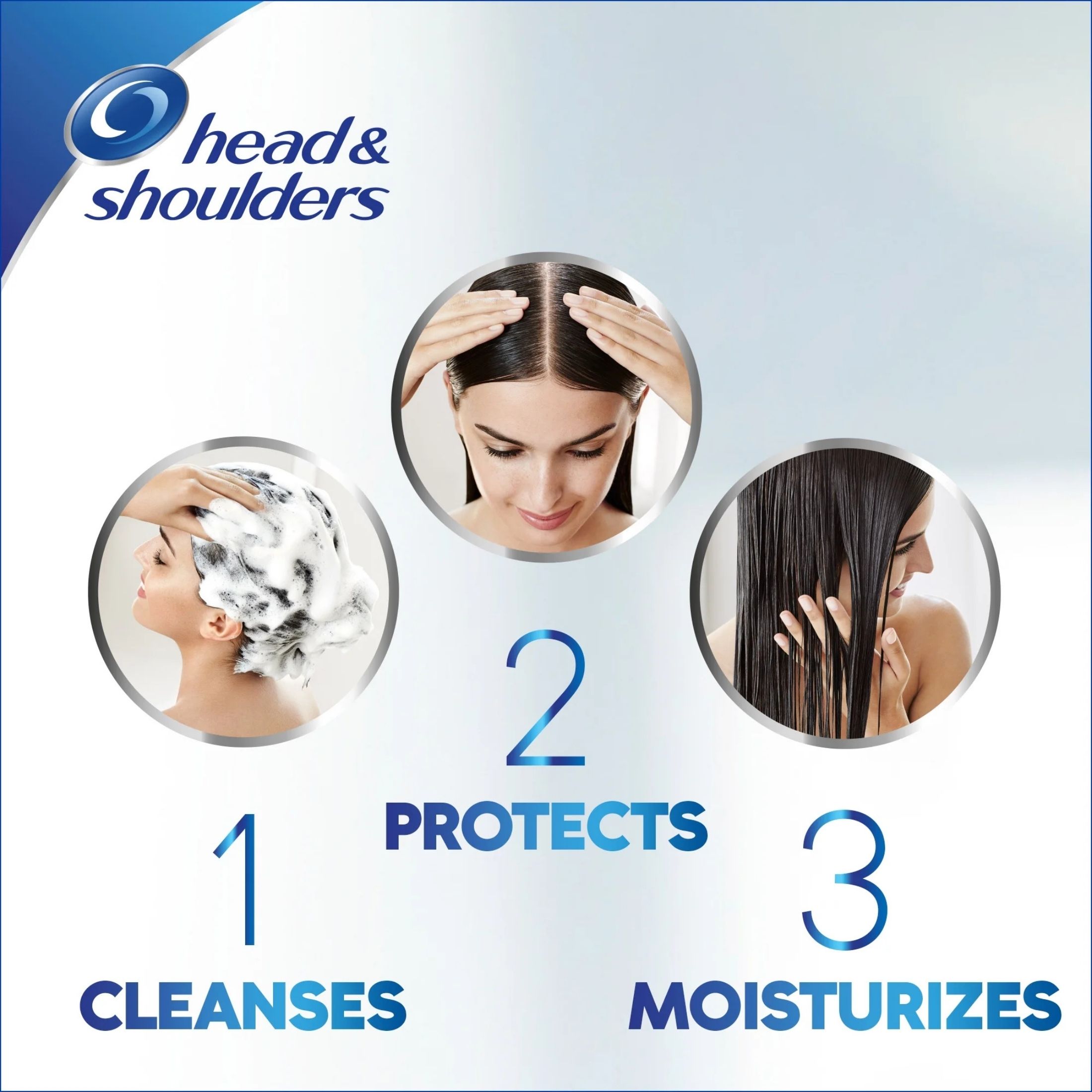 Head & Shoulders Smooth Silky 2 In 1 Dandruff Shampoo Conditioner 13.5 Fl. Oz. Bottle