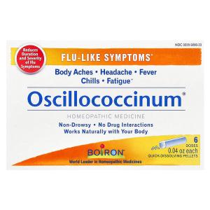 Boiron Oscillococcinum Quick-Dissolving Pellets, For Flu Like Symptoms, 6 Doses