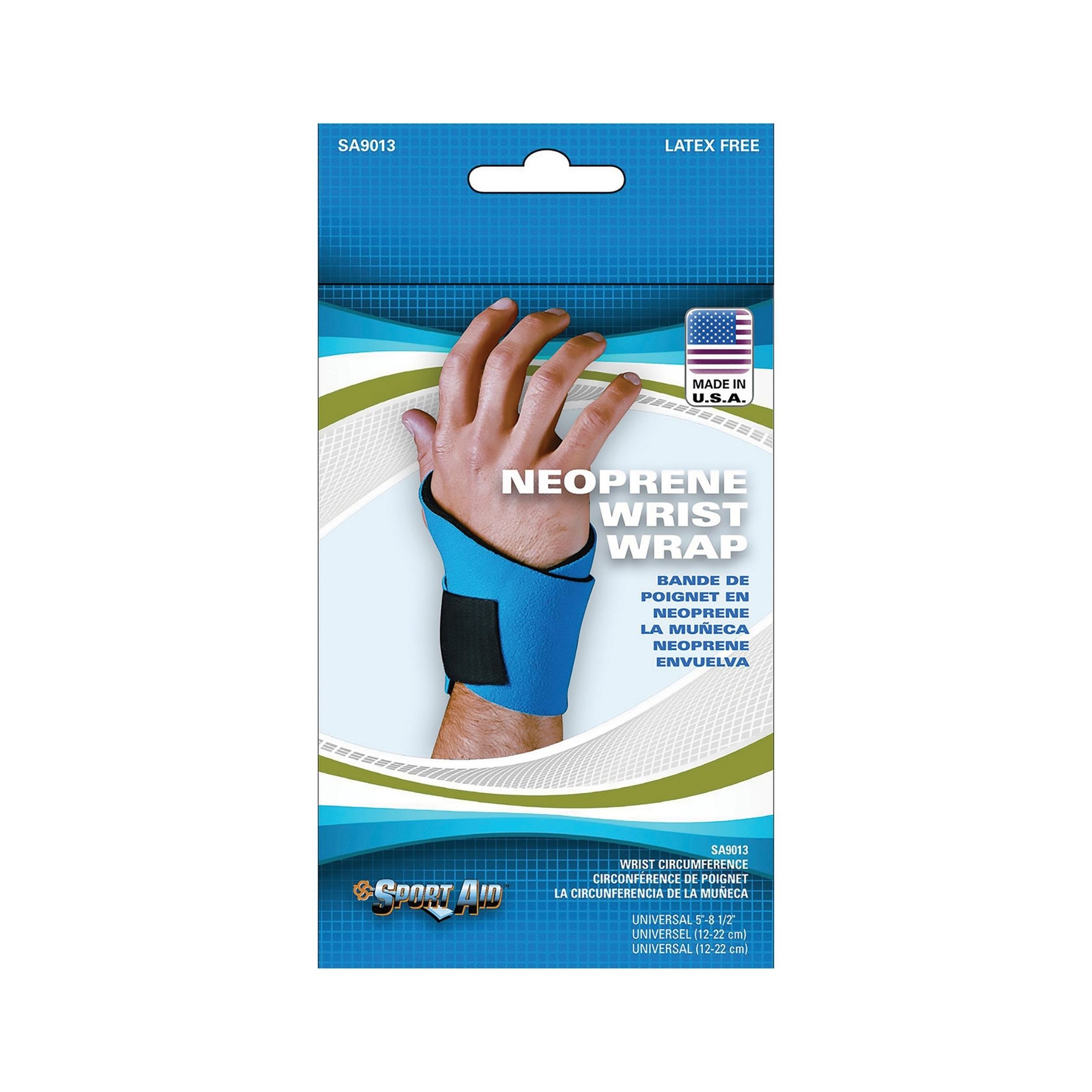 Sport Aid Scott Neoprene Wrist Wrap SA9013 Blue Universal