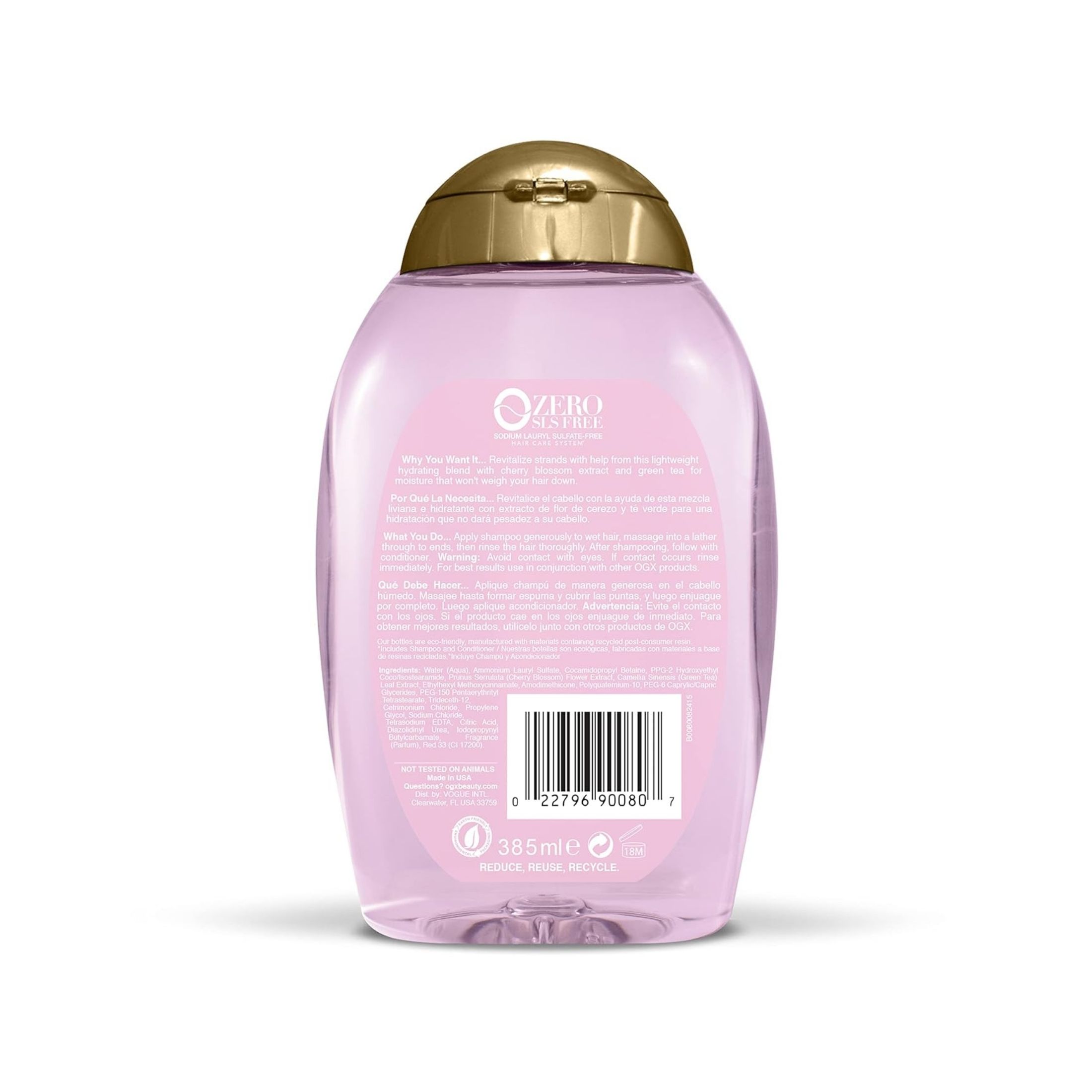 OGX Rejuvenating Cherry Blossom Ginseng Shampoo - 13 Fl Oz