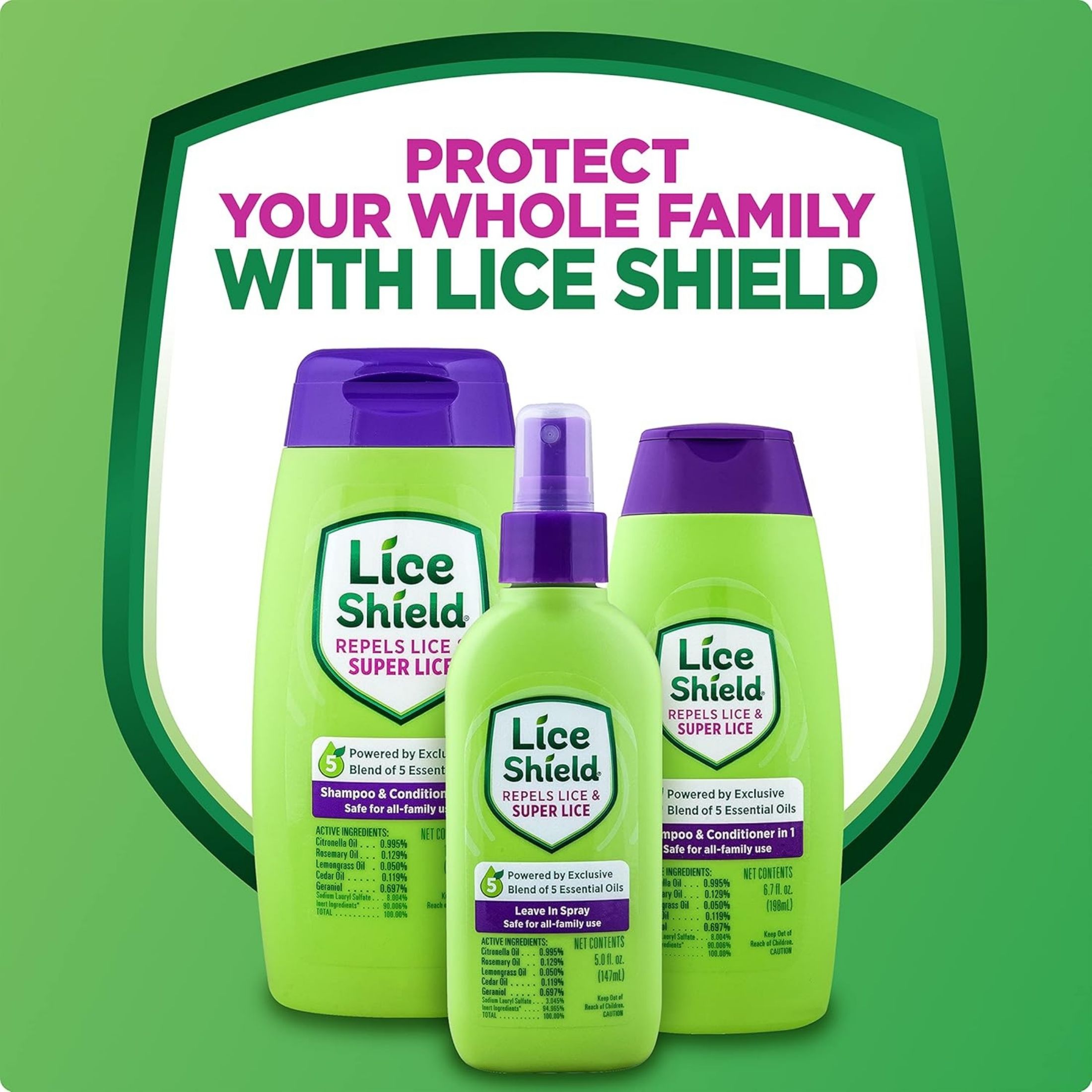 Lice Shield Leave In Spray 5 Oz