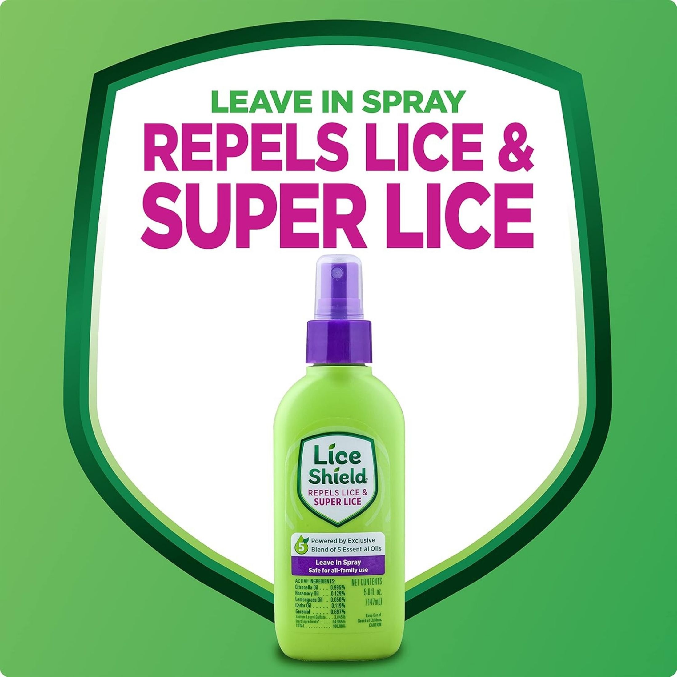 Lice Shield Leave In Spray 5 Oz