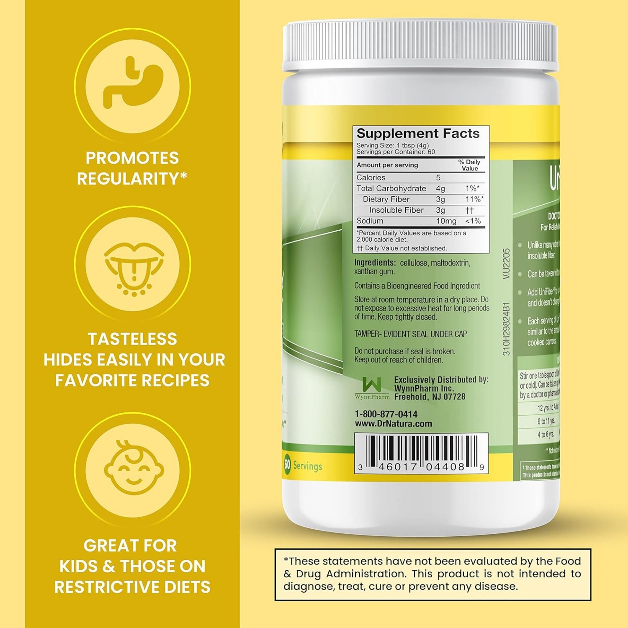 UniFiber Dr. Natura Natural Supplement, 8.4-Ounce