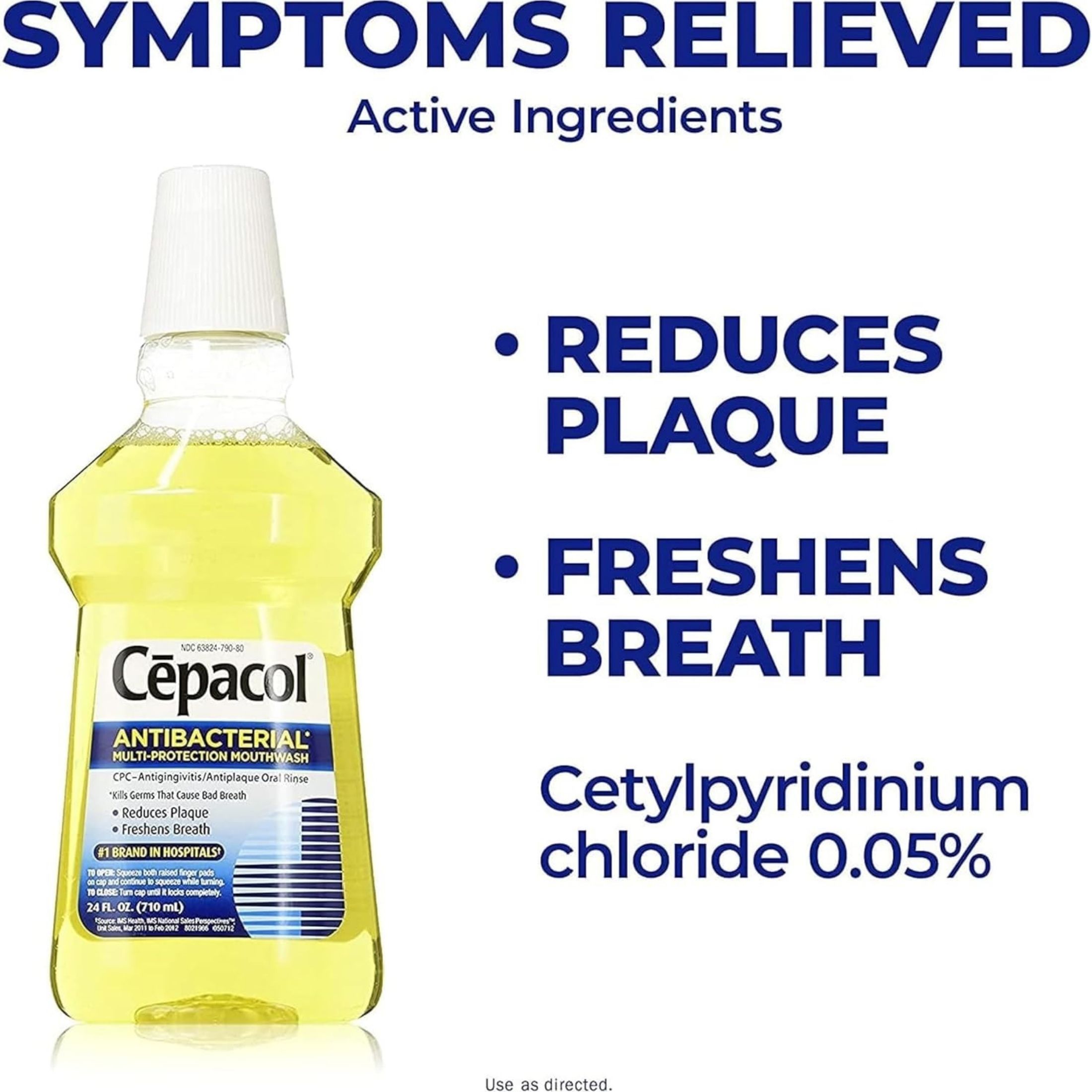 Cepacol Antibacterial Mouthwash - 24 Oz