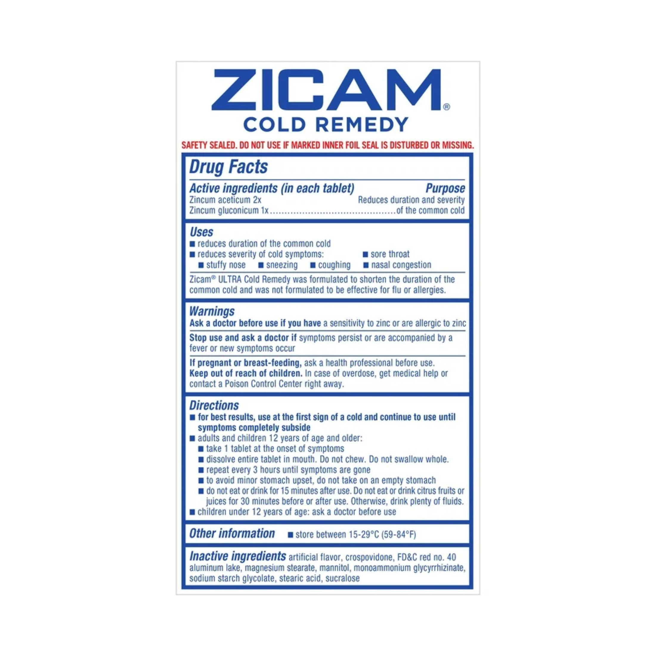 Zicam Cold Remedy, Ultra, Quick Dissolve Tablets, Cherry Flavor