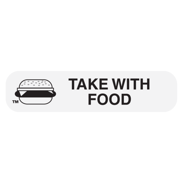 Apothecary Label Take With Food 1X
