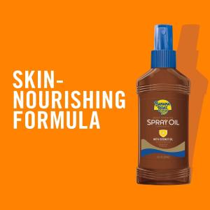 Banana Boat Deep Tanning Oil Sunscreen Spray, SPF 4 - 8 Fl Oz