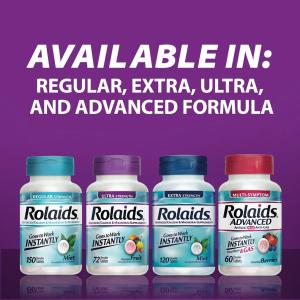 Rolaids Antacid/Calcium & Magnesium Supplement Chewable Tablets Ultra Strength Assorted Fruit